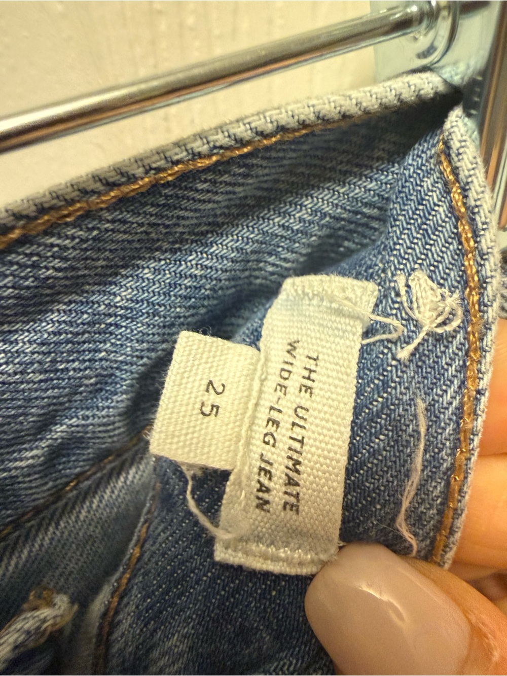 Madewell Airey Denim Faded Light Blue High-Rise Wide Leg Jeans - Picture 4 of 8